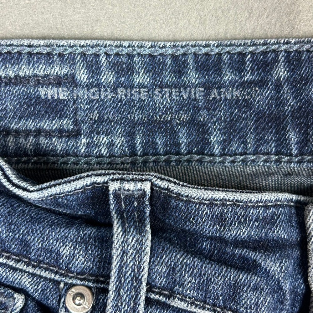 AG Adriano Goldschmied Stevie Ankle High Rise Slim Straight Womens 27R Blue - Picture 3 of 13